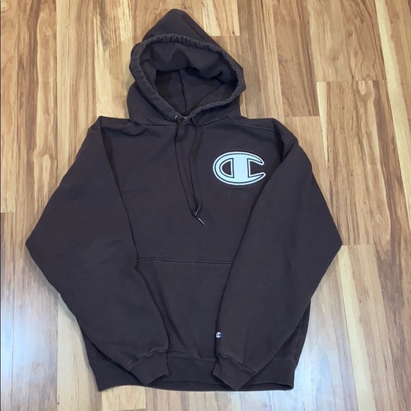 thick champion hoodie